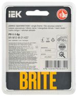 BRITE Рамка 1-местная РУ-1-1-Бр металл шампань RE AL IEK