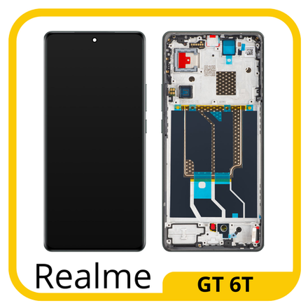 Realme GT 6T (RMX3853) Дисплейный модуль с тачскрином) (в рамке) (ORIG-SP)
