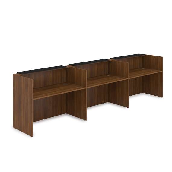 1КР-КЛ.003.1 Комплект Ресепшн с фартуком HPL (4264*750*1149) (с подсветкой)