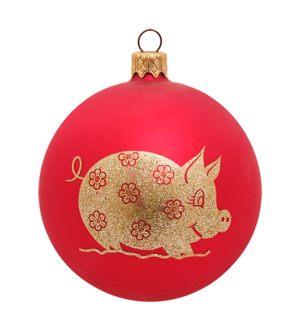 Элита НФШ-1531/1 Ел.украшение Шар «Свинка» 85 мм