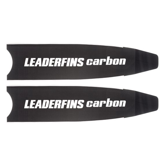 Лопасти Leaderfins Pure Carbon с наклейкой 33° белая отбортовка