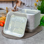 Форма для запекания алюминиевая фольга 20,5*20,5*4,5см 1400мл LAMINA (50шт)