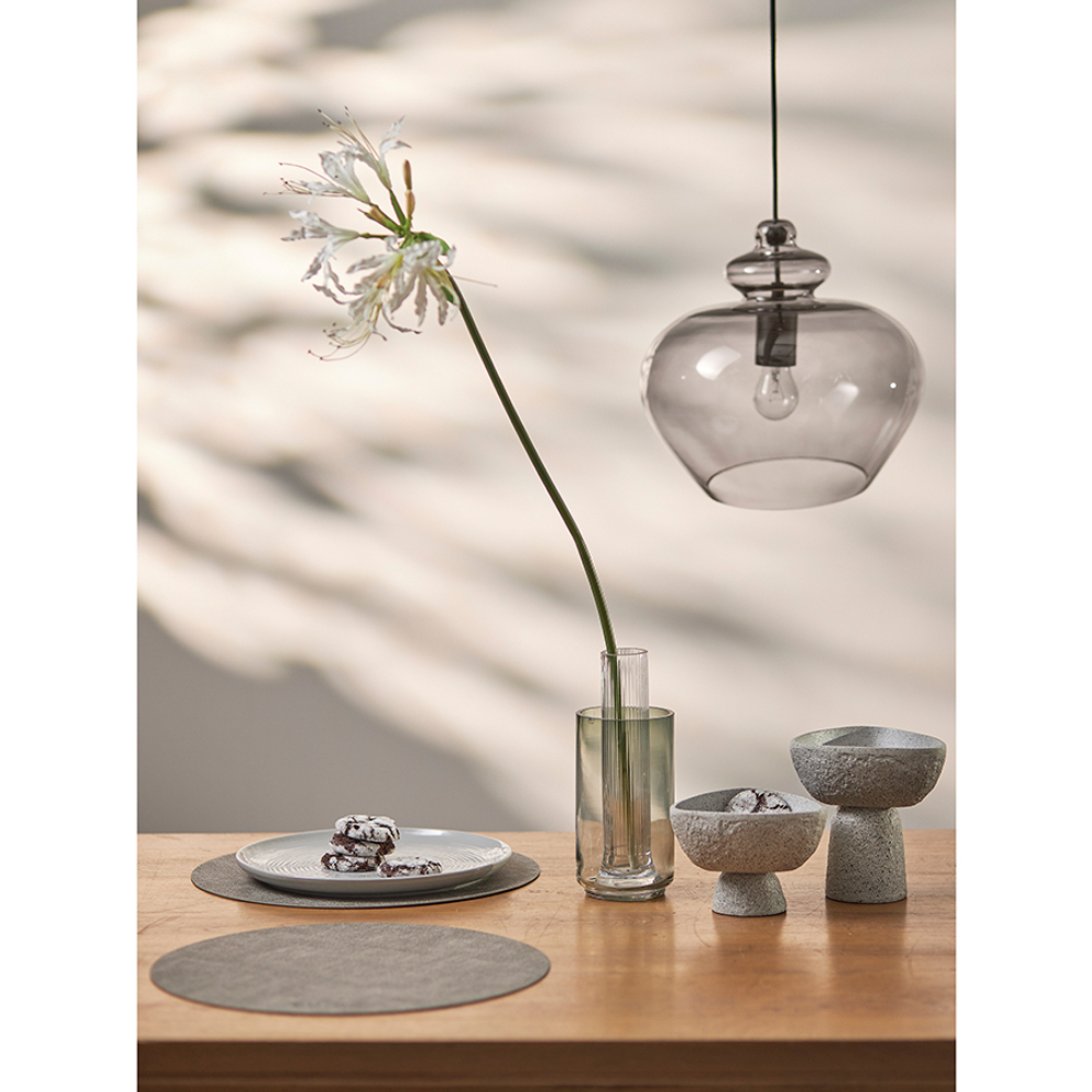 Набор из 4-х сервировочных салфеток leanera, D35 см, серые