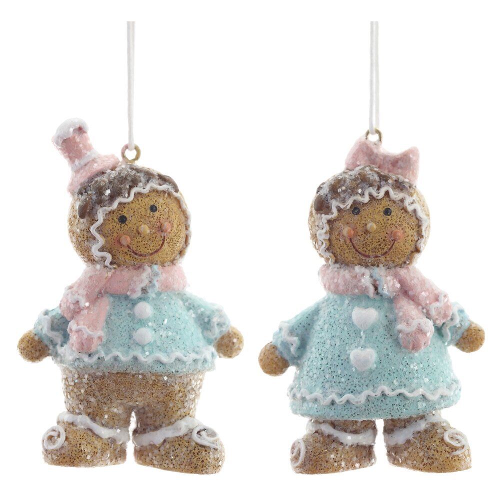 GAEM Фигурка декоративная подвесная "Пряничный человечек", L4,5 W3,5 H8 см, 2в.