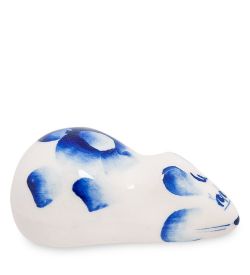 ГЛ- 316 Фигурка «Мышка-норушка» мал. (Гжельский фарфор)