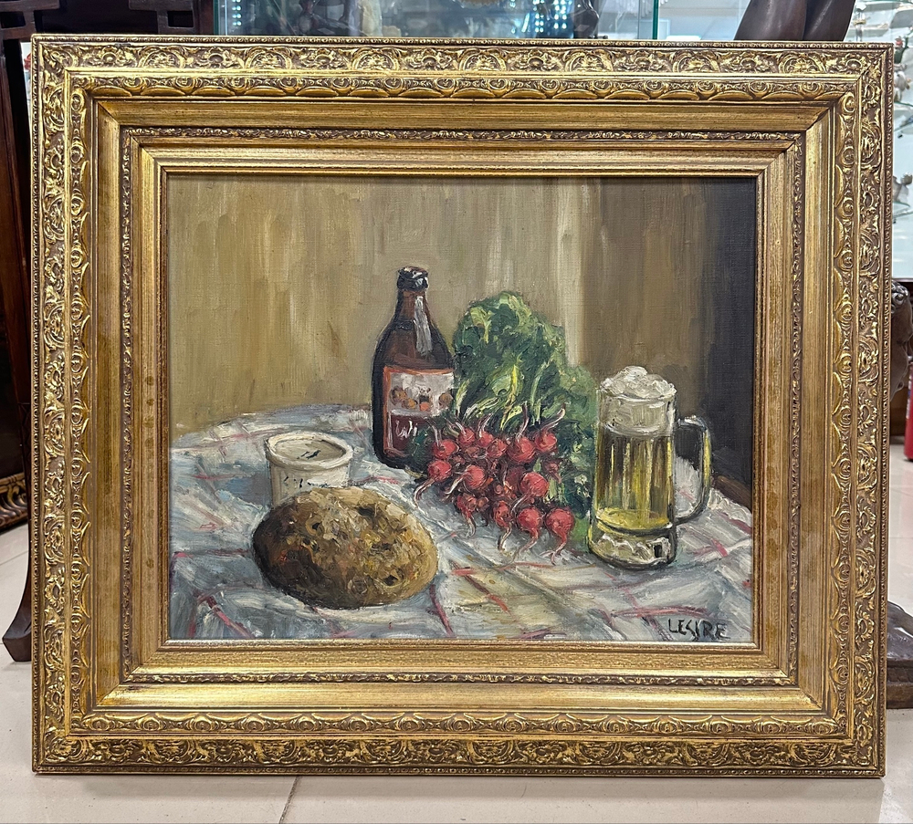Натюрморт с пивом и закусками
