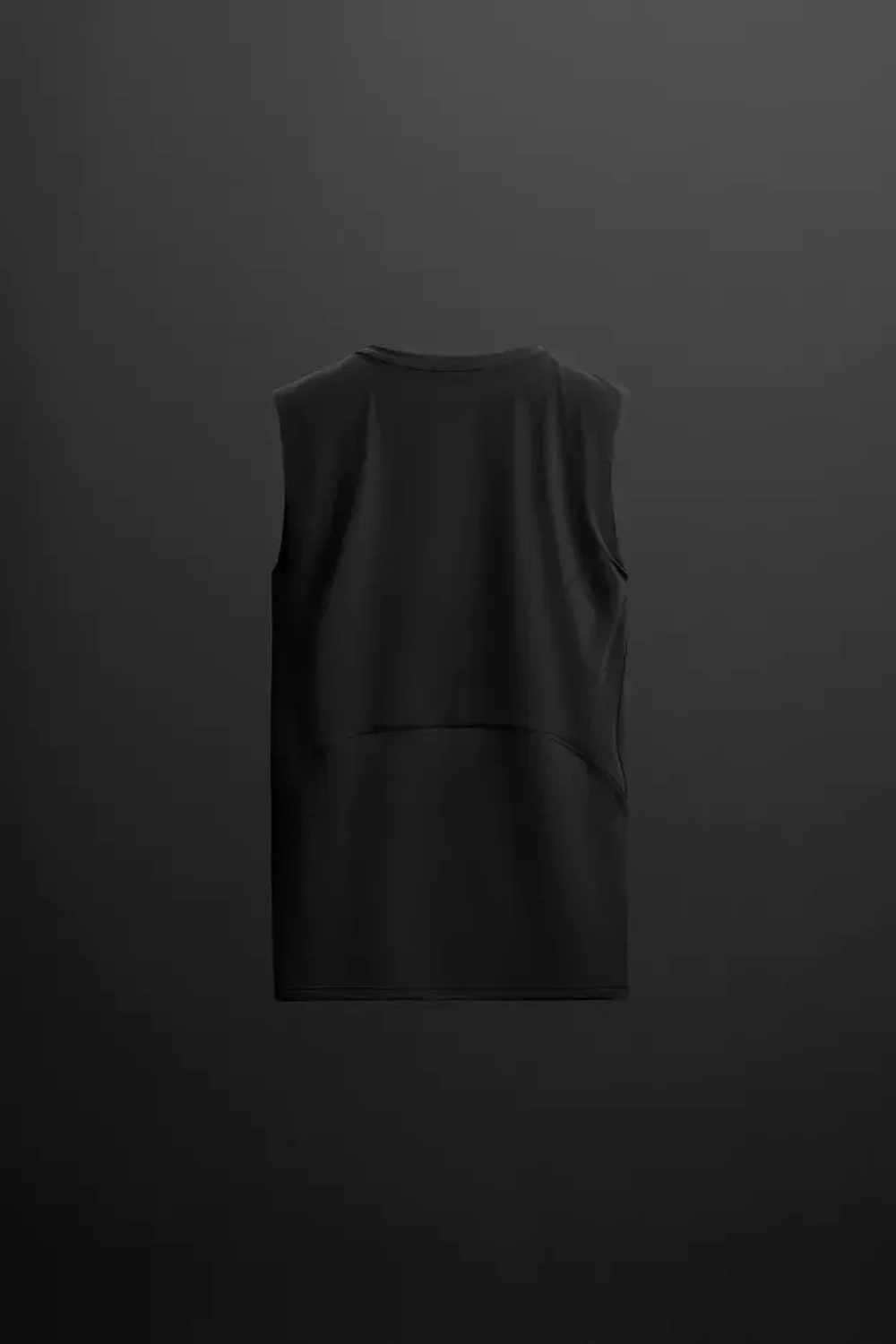 ZARA КОМПРЕССИОННАЯ МАЙКА, ЧЕРНЫЙ