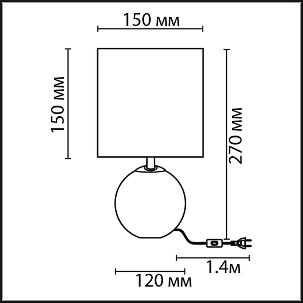 8230/1T CLASSI LN25 382 серый, керамика/текстиль Настольная лампа E14 1*40W 220V KOHALA