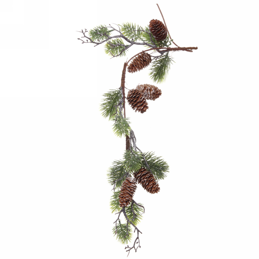 Композиция новогодняя хвойное украшение «Золотистый лес» , 68 см
