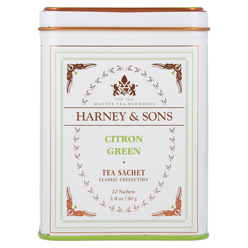 Harney & Sons, Classic Collection, лимонно-зеленый, 20 пакетиков, 40 г (1,4 унции)