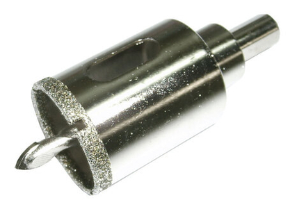 Коронка алмазная 43 мм керамогранит - стекло со сверлом SKRAB 31043