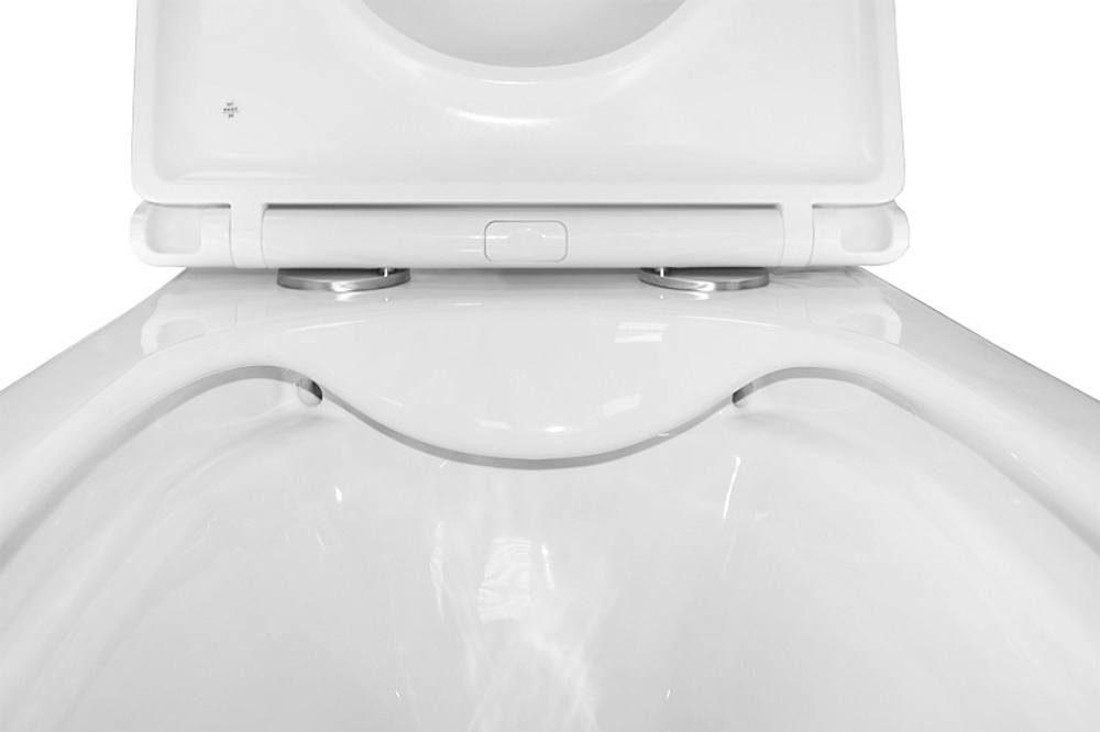 Унитаз подвесной Azario Teramo 490х340х350 безободковый, с быстросъемным сиденьем микролифт (AZ-0052)