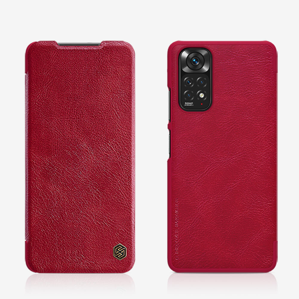 Кожаный чехол-книжка Nillkin Leather Qin для Xiaomi Redmi Note 11 / 11S