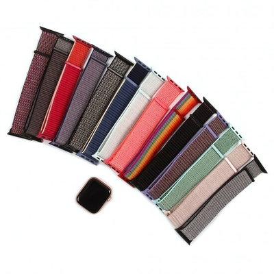 Нейлоновый ремешок для Apple Watch 42/44мм, 011802 Бежевый + желтый