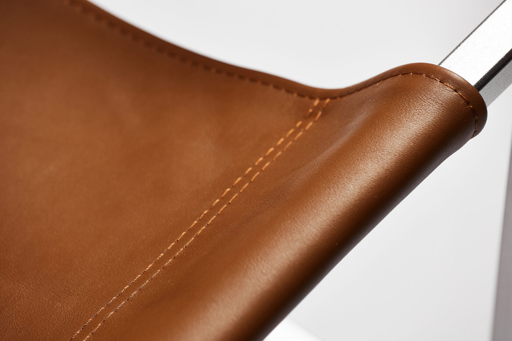 Уличное кресло TESS Outdoor Chair Премиум stainless / natural leather (Up!Flame)