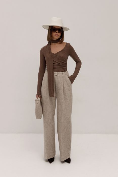 ЛОНГСЛИВ БРЮНЕ ШОКОЛАДНЫЙ С БЛЕСТКАМИ