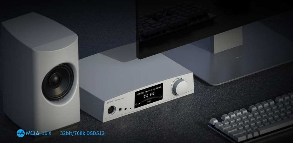 ЦАП и усилитель для наушников Aune S9c Pro Bluetooth, цифро-аналоговый преобразователь, черный