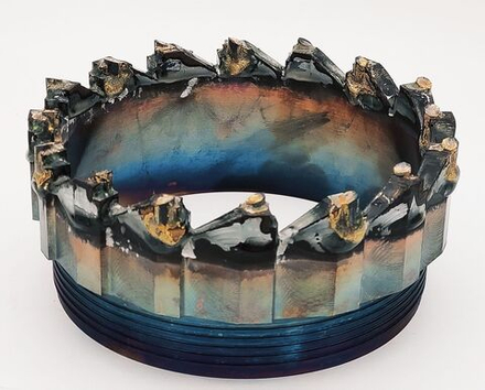 Коронка твердосплавная, усиленная КТ-10, D=(176), (резьба 160)