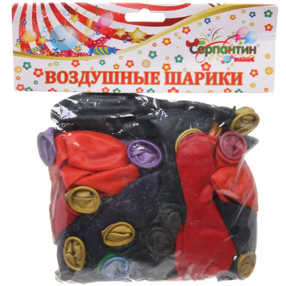 Воздушные шары «Фантазия» 25шт 12»/30см микс