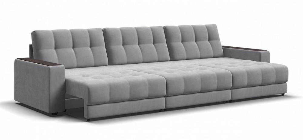 Диван BOSS GRAND Велюр Monolit сталь