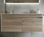 Тумба подвесная SANCOS Smart 1190х450х500, 4 ящика оснащенными доводчиками, дуб бардолино/белый  , арт. SM120-2E