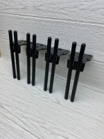 Ножки для мебели черные 15 см 4 штуки