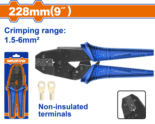 Клещи обжимные 1.5-6 мм2 228 мм (10/40) WADFOW WCP2609