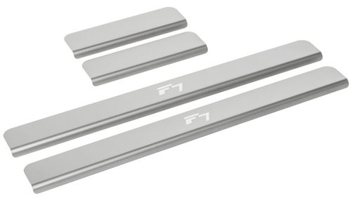 Накладки на пороги Rival для Haval F7 2019-2022 2022-н.в./F7x 2019-2022 2022-н.в., нерж. сталь, с надписью, 4 шт., NP.9401.3