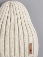 Шапка вязаная демисезонная тыковка