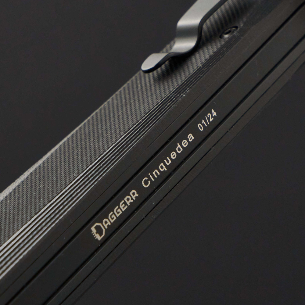 Нож Cinquedea all black DLC VG10