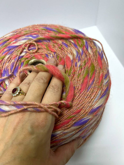 Трикотажная пряжа для вязания MORELINO толстая шишибрики