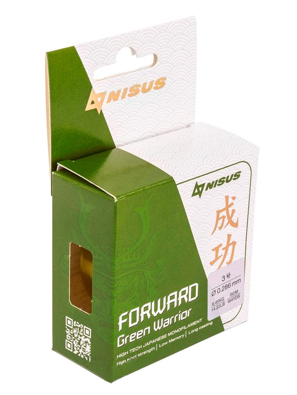 Леска для рыбалки Nisus FORWARD Green Warrior Nylon 0,309mm/100m (N-FGW-0309-100)