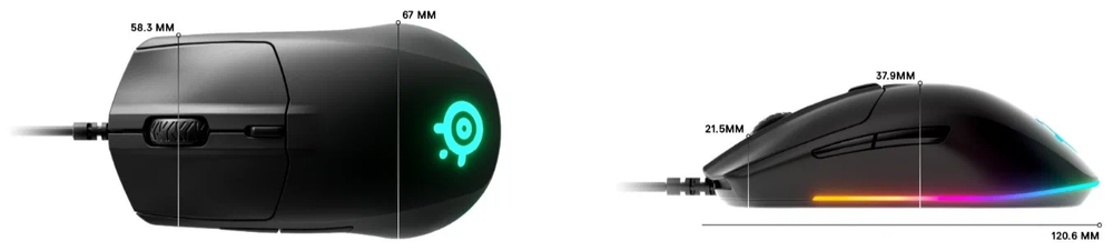 Игровая мышь SteelSeries Rival 3, черный