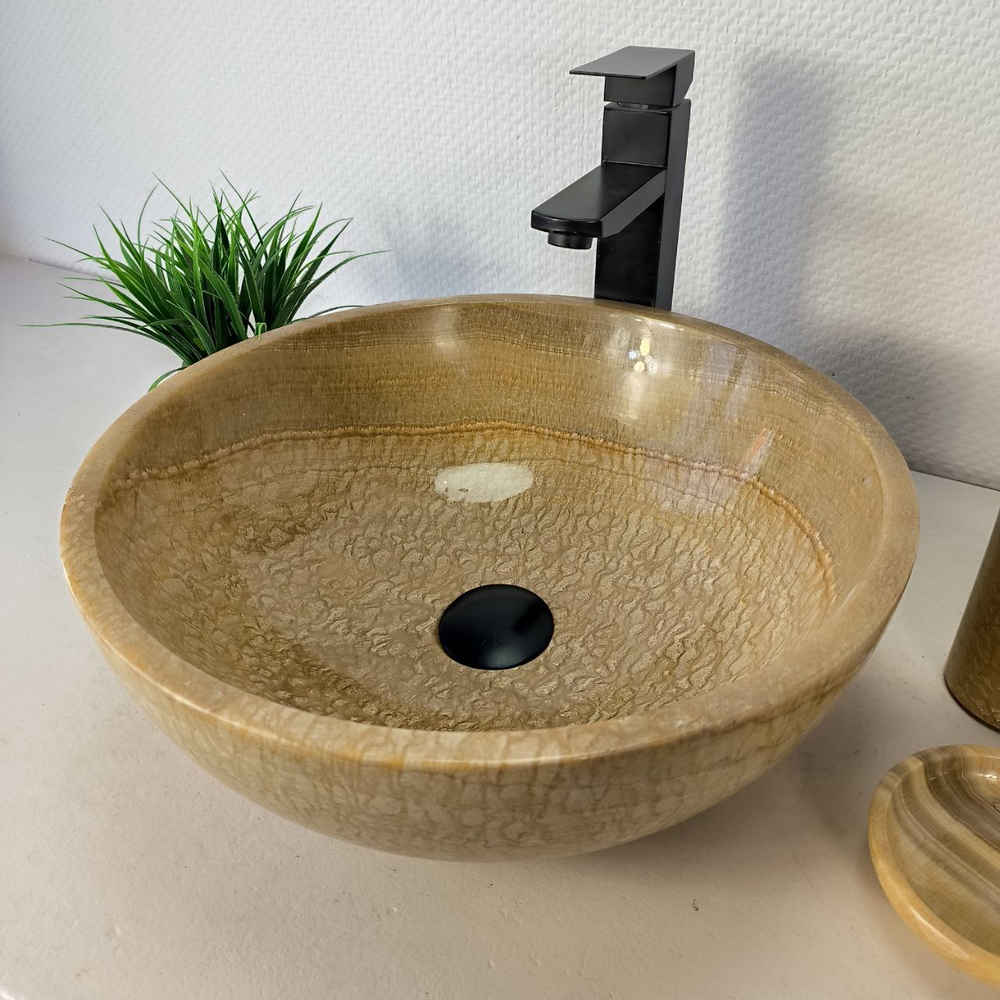 Раковина из оникса Bowl Sunset BO-66084 40*40*15 из натурального камня