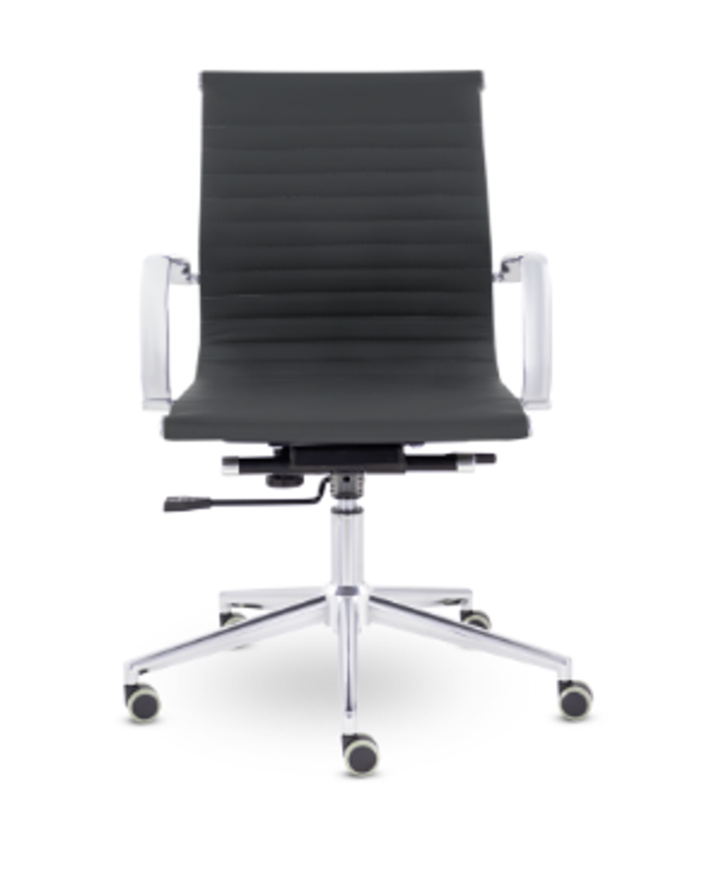 Кресло Кайман СН-300 софт, низкая спинка, хром, экокожа Santorini