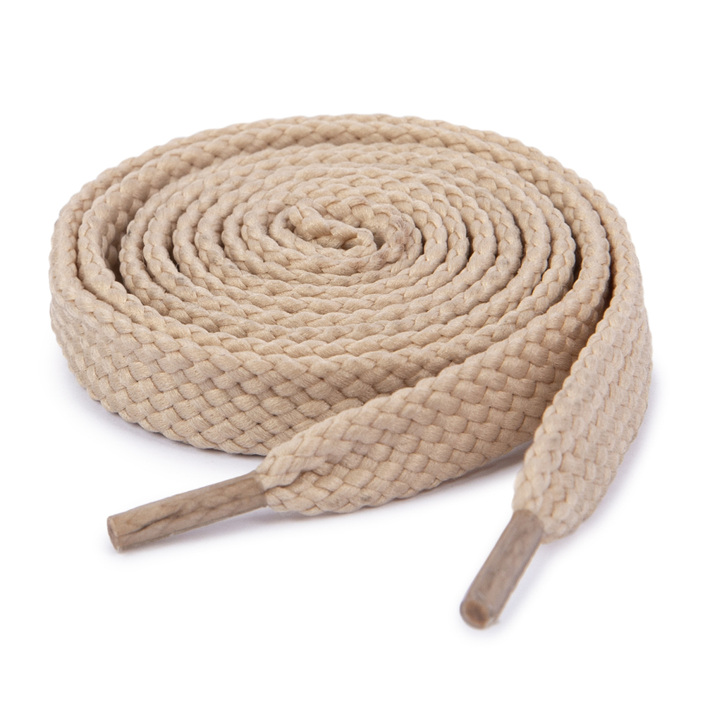 Шнурки для обуви, т.5, цв.155 бежевый, 100% полиэфир, 1 пара