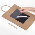 Пакет подарочный (1 штука) 26x13x32 см, скретч-слой + стилус, "Kraft Mix", ассорти, ЗОЛОТАЯ СКАЗКА, 591972