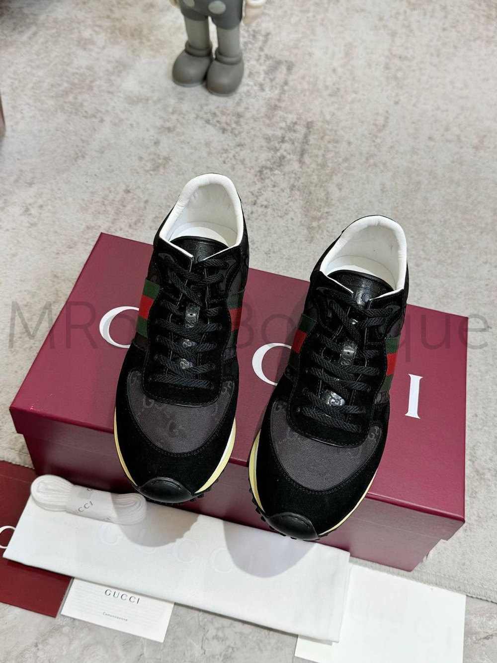 Мужские кроссовки Gucci Re-Motion черного цвета