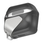 Термополиуретановый чехол с ремешком и защёлкой Aulumu A29 Geometric Case для AirPods 4 Гибридный термополиуретановый чехол в стиле киберпанк с ярко выраженной геометрией и ремешком с текстильной застёжкой. В комплекте предусмотрено двустороннее клейкое п