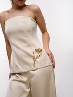 Брошь "Acorus" Gold