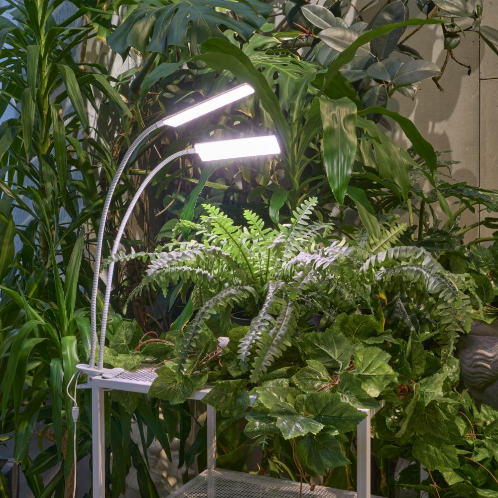 ULT-P37-24W-SPFR-TM-60 IP40 WHITE TWIN Светильник для растений светодиодный с таймером. на прищепке. Спектр для фотосинтеза. TM Uniel