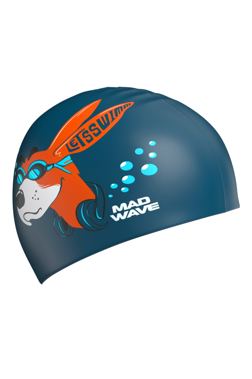 СИЛИКОНОВАЯ ШАПОЧКА MADWAVE DOG WITH GOGGLES