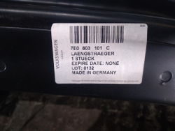 Лонжерон передний левый VW Transporter T5  Новый Оригинал 7E0803101C