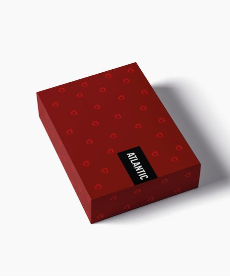 Трусы (2 шт) мужские семейные Atlantic 2GMB-012, хлопок, темно-синий + красный