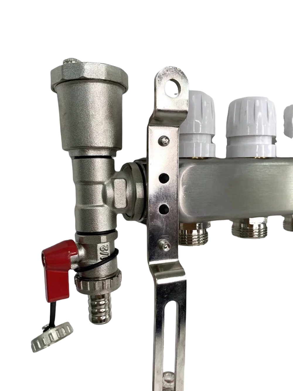 Коллекторная группа с расходомерами  Grema 1*3/4  9 вых. (НЕРЖ)