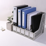 Лоток вертикальный DELI, 5 отделений, серый