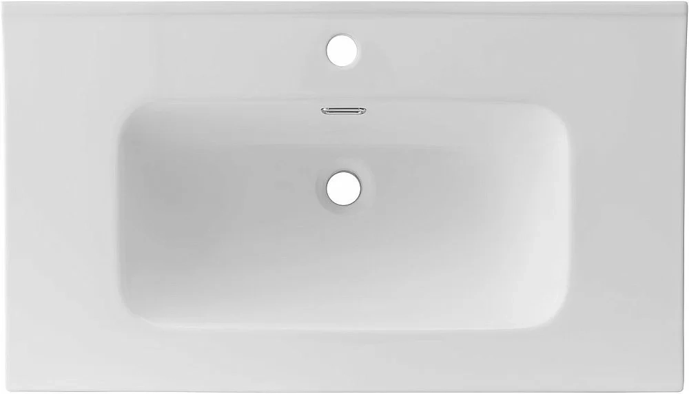 Тумба с раковиной Aquanet Алвита new 80 344134+330431 белая матовая