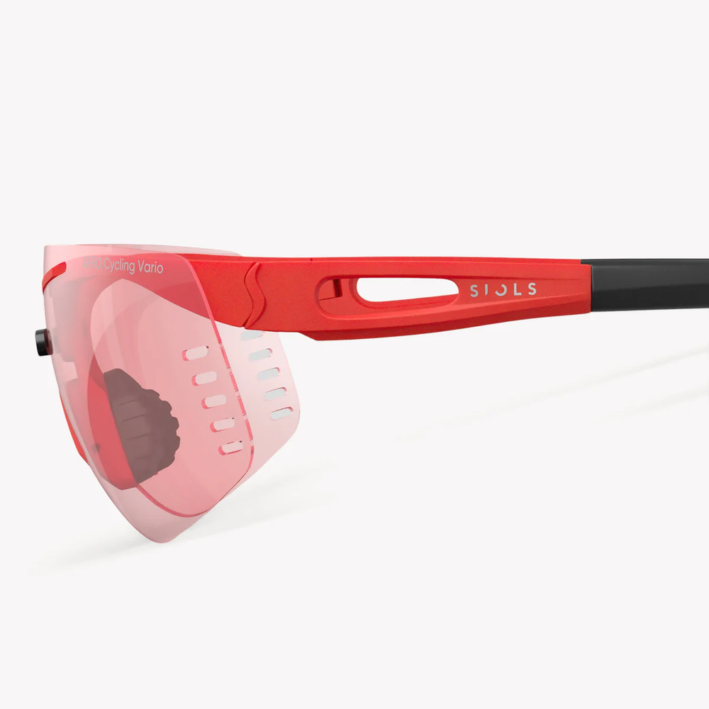 Спортивные очки Siols / AERO.Cycling / Vario Clear 10-75% Red Mirror / Photochromic Lens / Racing Red