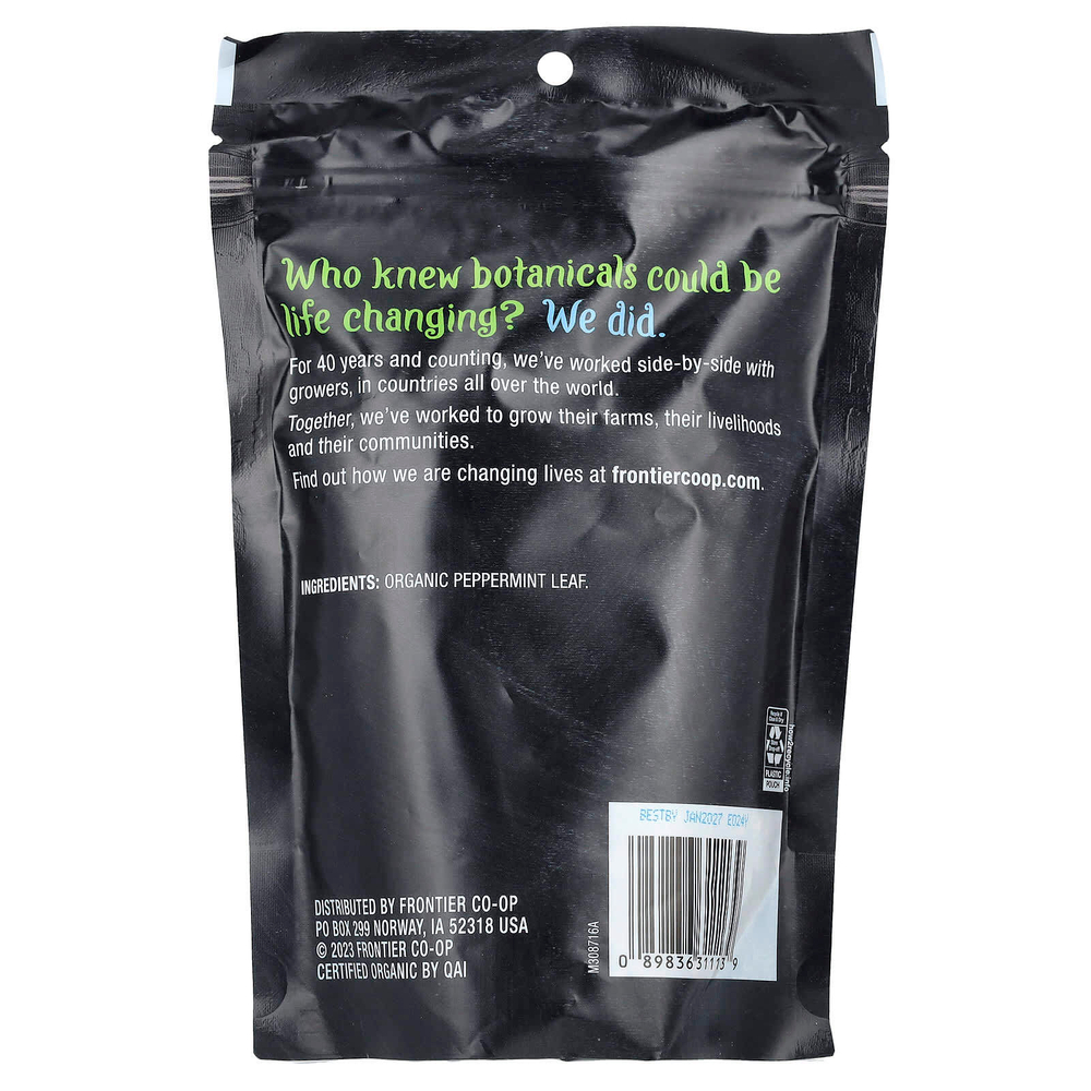 Frontier Co-op, органические листья перечной мяты, 58 г (2,05 унции)