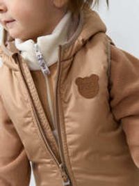 Жилет с капюшоном "Беж" 0+